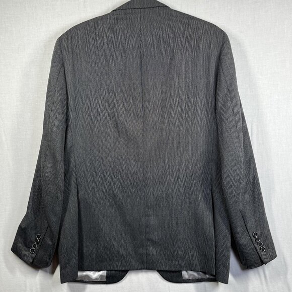 Coppley Blazer Mens 41R Wool Herringbone Sport Coat Jacket Made in Canada Union - Picture 2 of 14